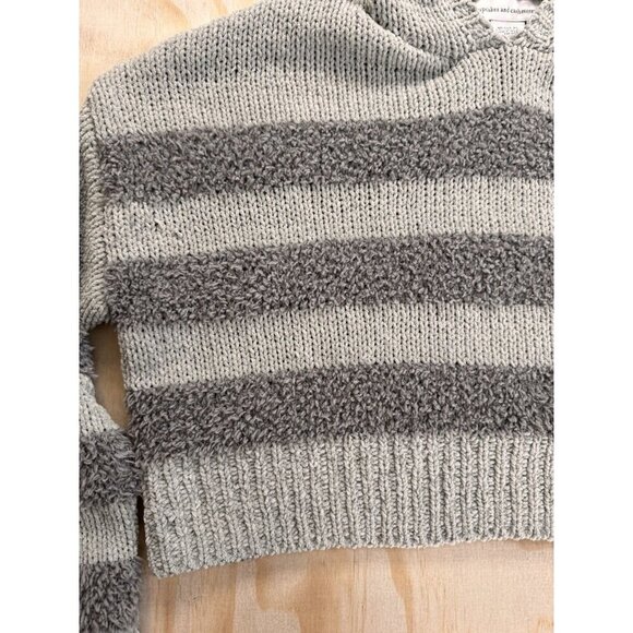 Cupcakes and Cashmere Sweater Women’s Small Crop Green Striped Cropped Y2K 90s - Picture 5 of 16